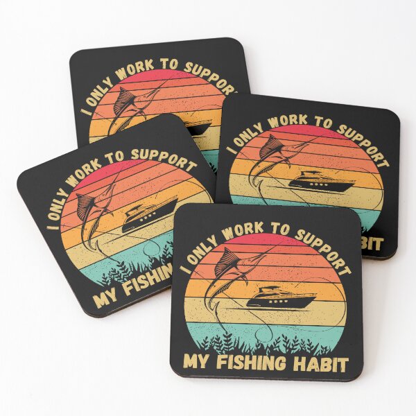 Item preview, I Only Work To Support My Fishing Habit designed and sold by Nicet-shirt1.