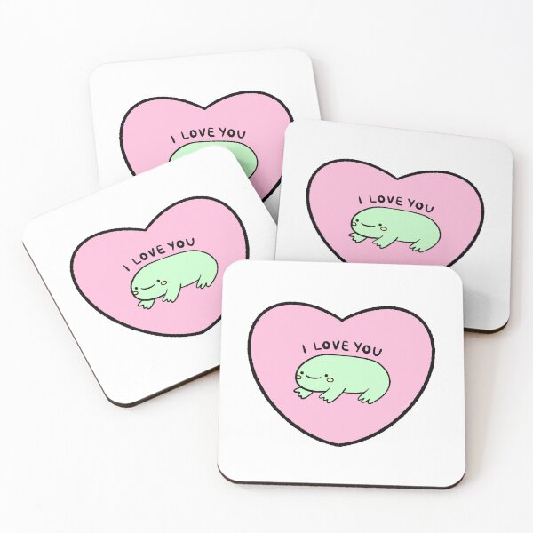 Item preview, I Love You | Valentine’s Day Happy Green Frog in a Pink Heart designed and sold by iristocat.