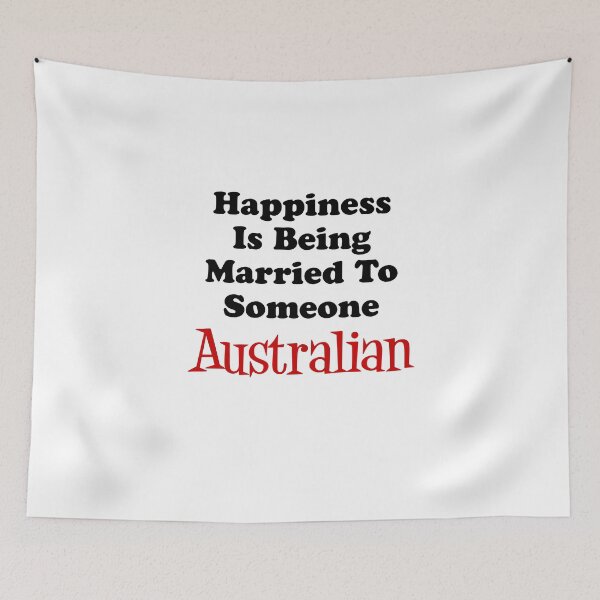 Item preview, Happiness Married To Someone Australian designed and sold by jaycartoonist.