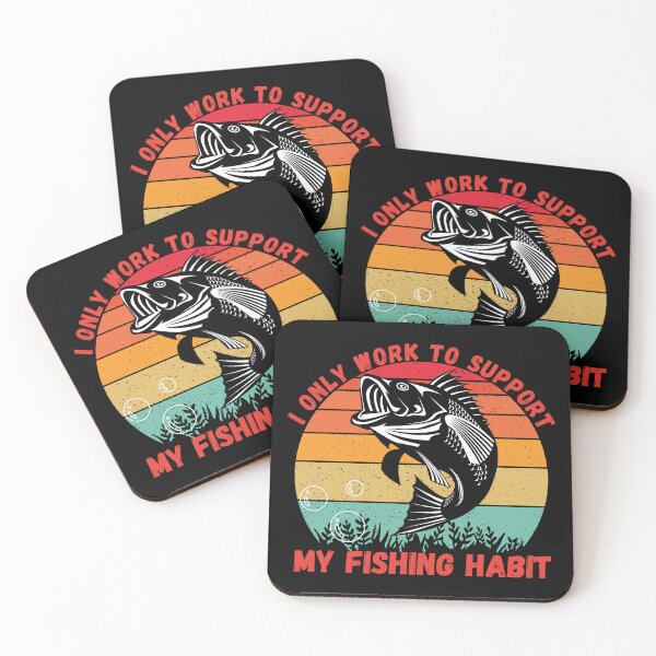 Item preview, I Only Work To Support My Fishing Habit designed and sold by Nicet-shirt1.