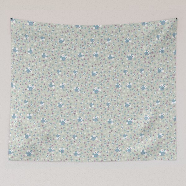 Item preview, Flour Sack Ditsy Floral designed and sold by BlueDoorStudio.