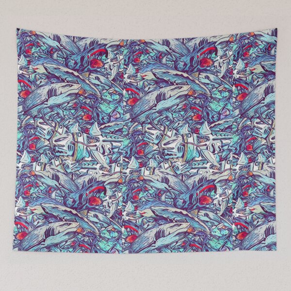 Item preview, Sharks and sharks and sharks designed and sold by Glenbobagins.