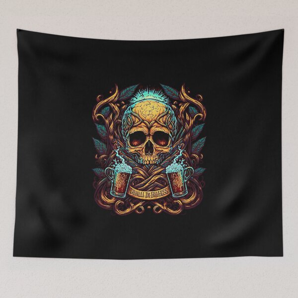 Item preview, Skull And Beers designed and sold by ViniciusPimenta.