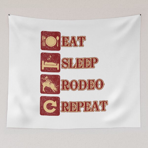 Item preview, Eat Sleep Rodeo Repeat designed and sold by jaygo.