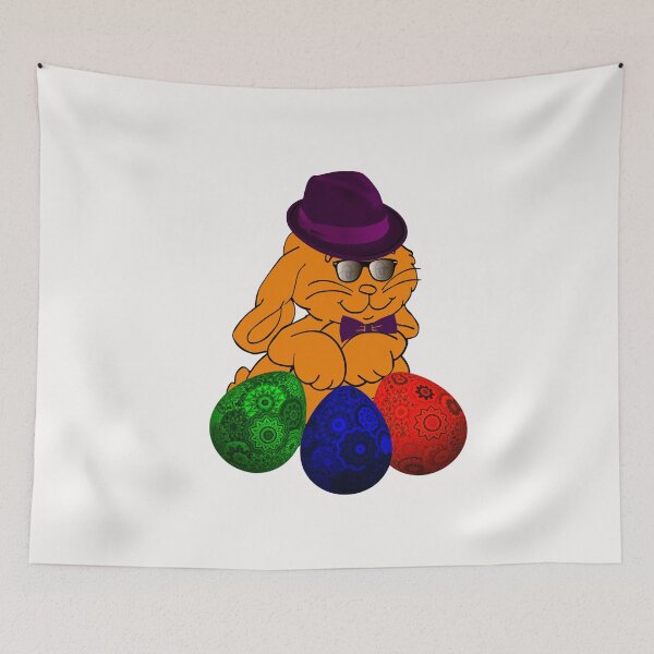 Item preview,  Mr Easter Bunny with eggs designed and sold by Angelle55.