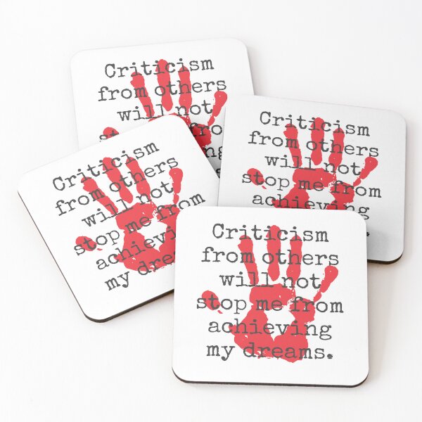 Item preview, Criticism From Others Will Not Stop - Inspirational Quotes designed and sold by CrankyOldDude.