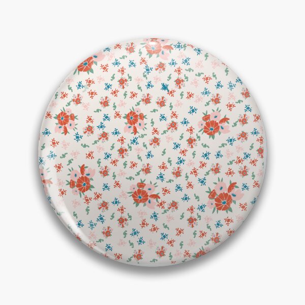 Item preview, Flour Sack Ditsy Floral Pink designed and sold by BlueDoorStudio.