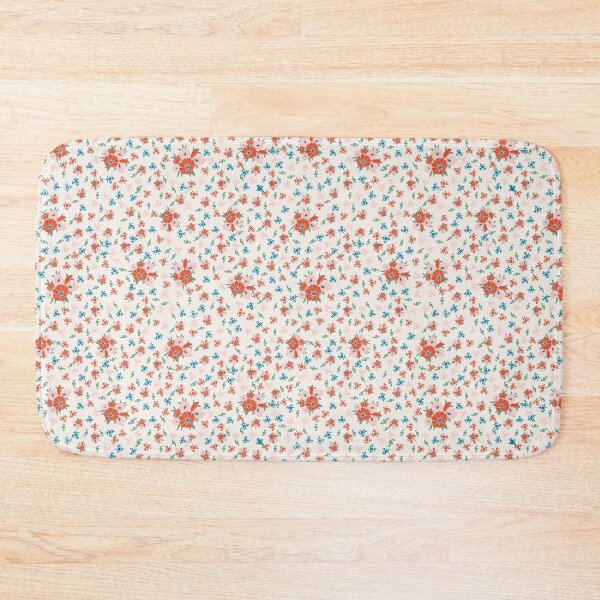Item preview, Flour Sack Ditsy Floral Pink designed and sold by BlueDoorStudio.