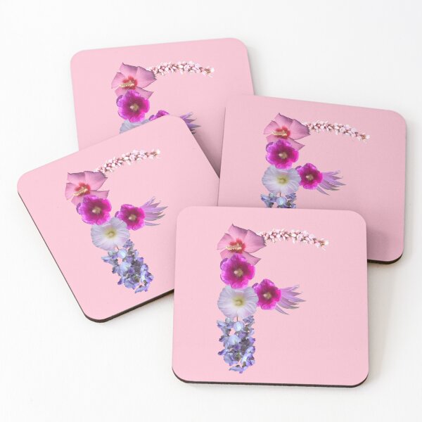 Item preview, F is for Floral, Flowers in the shape of F designed and sold by EveryDayDabble.