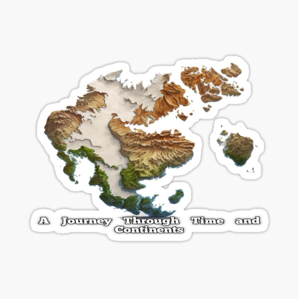 "Pangea: A Journey Through Time and Continents" Sticker for Sale by 
