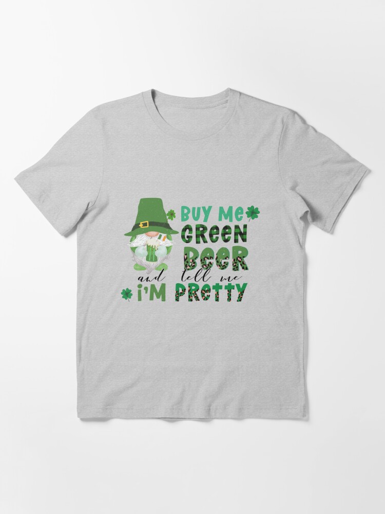 ST PATRICK'S DAY, SMALL CHEST LOGO, BEER,GREEN, FUN T SHIRT