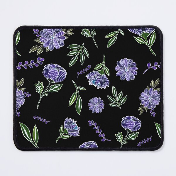 Item preview, Purple Flowers - Floral Seamless Pattern designed and sold by Lola Mystique Boutique.