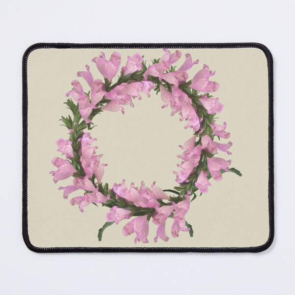 Item preview, Obedient Plant flower in bloom. Pink botanical print designed and sold by EveryDayDabble.