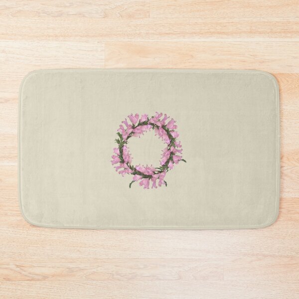 Item preview, Obedient Plant flower in bloom. Pink botanical print designed and sold by EveryDayDabble.