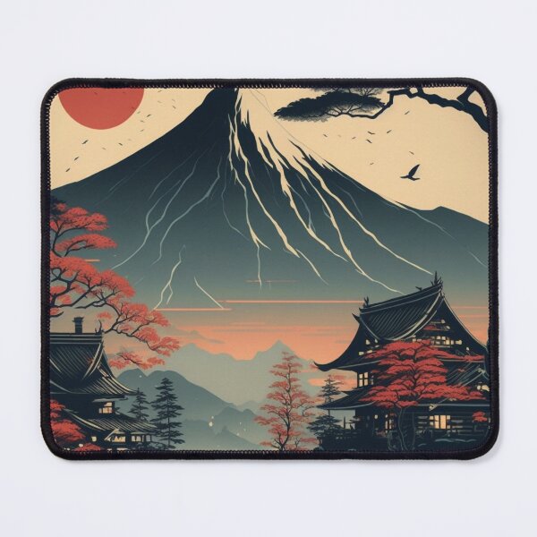 Item preview, Japanese Landscape Watercolor #2 Digital Art designed and sold by BadBoyCustoms.