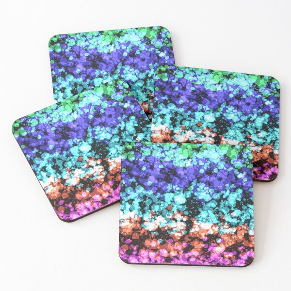 Item preview, Rainbow Glam Paint Splatters  designed and sold by awsomepatterns.