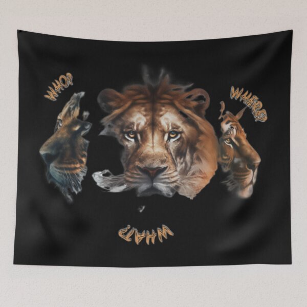 Item preview, Who? Where? What? Black designed and sold by Wild-Horizons.