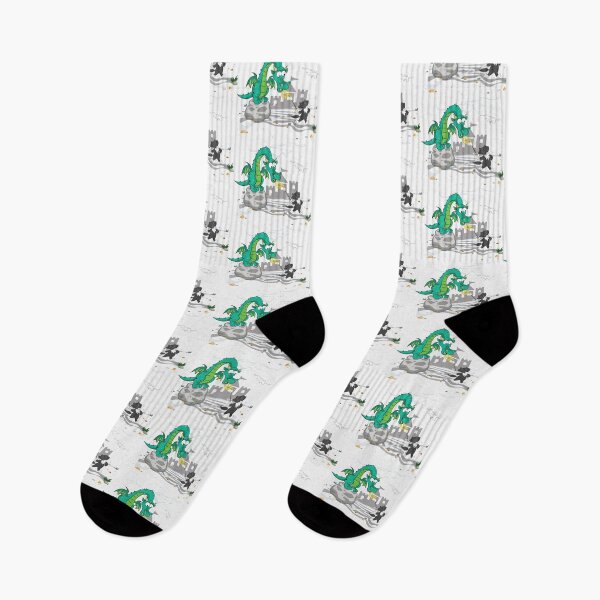 Item preview, Hand-drawn Digital Art. Funny Cat & Dragon designed and sold by DigiPicStock.