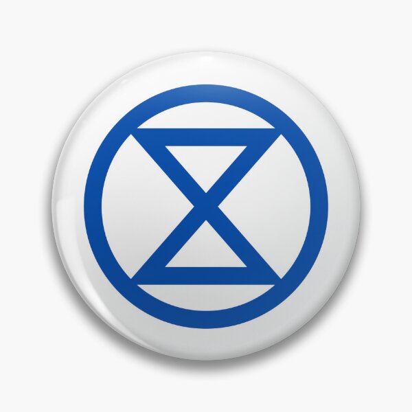 Item preview, Extinction Rebellion logo blue designed and sold by Ecorevolution.