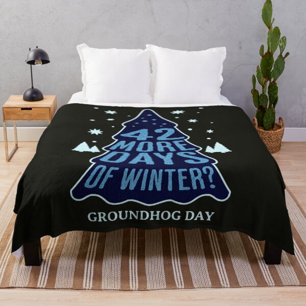 Item preview, 42 more days of winter? | Groundhog Day designed and sold by simonlidesign.