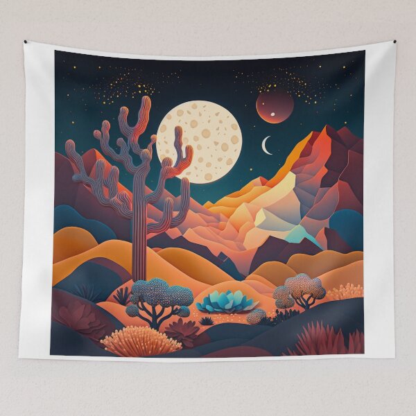 Item preview, Desert at night designed and sold by Cheese Design Studio.