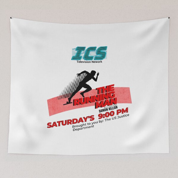 Item preview, The Running Man | ICS Television Network Classic 80s Action Movie designed and sold by dwinburn.