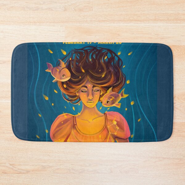 Item preview, Pisces Zodiac Sign Birth Chart Artwork designed and sold by DarrriaDesign.