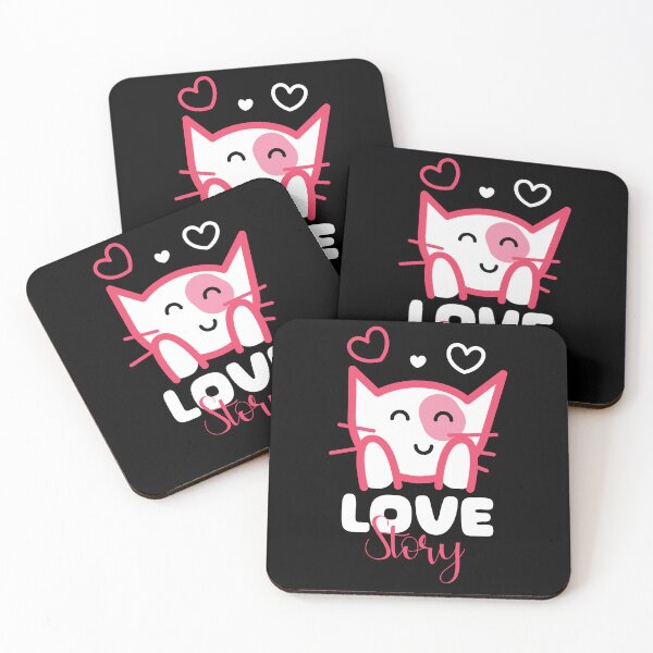 Item preview, Valentines Day Love Story Cute Kitten designed and sold by VIKING  PROJECT.