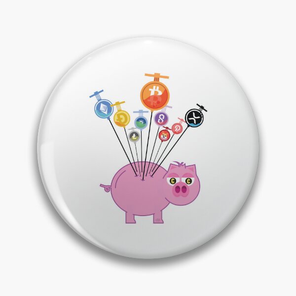 Item preview, Crypto Shot Piggy Bank Injection Cryptocurrency IV Infusion Vaccine Bitcoin Dogecoin XRP Litecoin Shib Inu designed and sold by doseofwin.