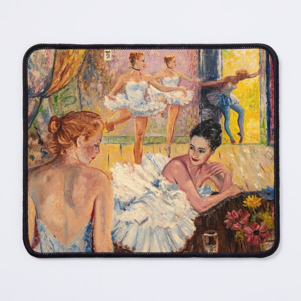Item preview, Young Ballerinas in Dance Studio Painting designed and sold by visfineart.
