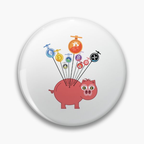 Item preview, Crypto Shot Piggy Bank Injection Cryptocurrency IV Infusion Vaccine Bitcoin XRP Dogecoin Litecoin Shib Inu designed and sold by doseofwin.