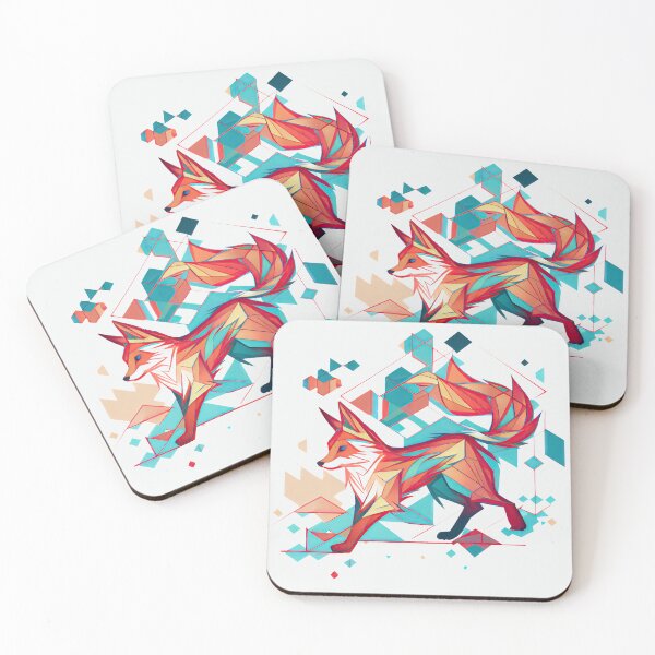 Item preview, Geometric and colorful fox  designed and sold by etherElric.