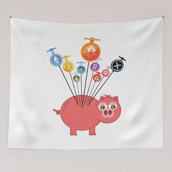 Item preview, Crypto Shot Piggy Bank Injection Cryptocurrency IV Infusion Vaccine Bitcoin XRP Dogecoin Litecoin Shib Inu designed and sold by doseofwin.