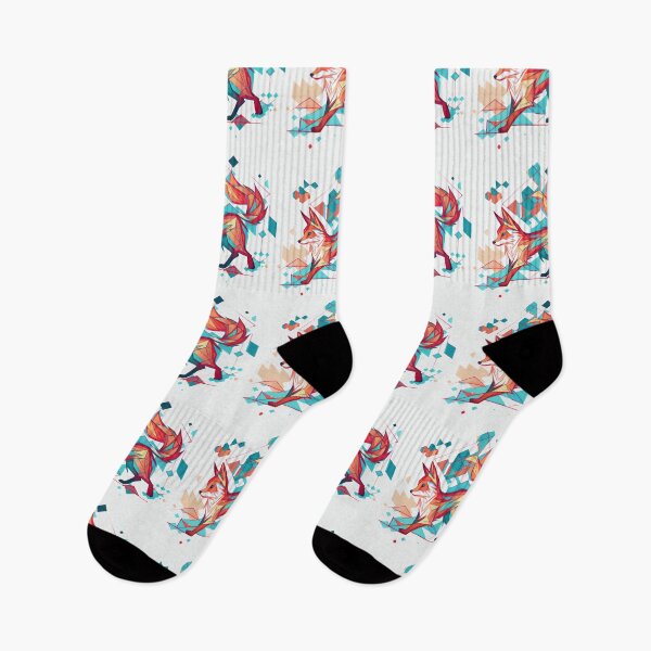 Item preview, Geometric and colorful fox  designed and sold by etherElric.