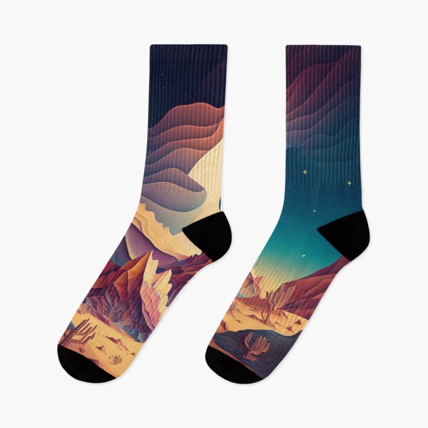 Item preview, Desert at night designed and sold by Cheese Design Studio.