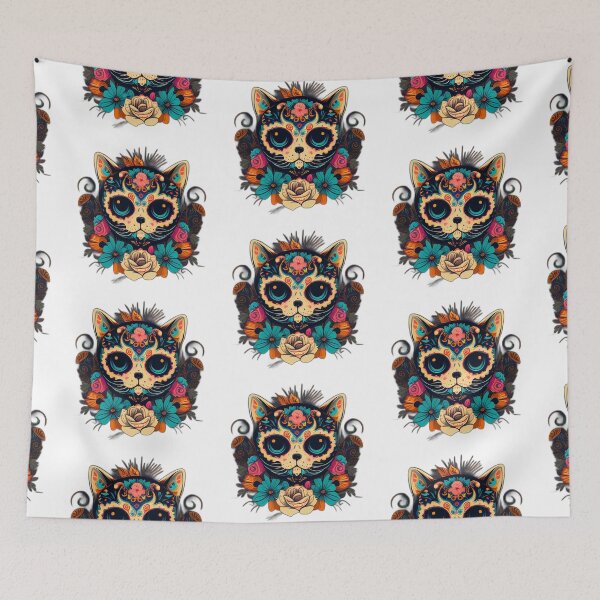 Item preview, Sugar skull cat designed and sold by klearz.