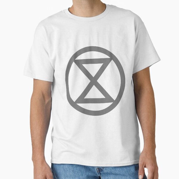 Item preview, Extinction Rebellion logo grey designed and sold by Ecorevolution.