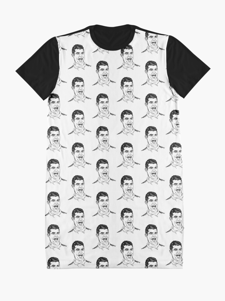 Cristiano Ronaldo black Graphic T-Shirt Dress for Sale by pvdesign