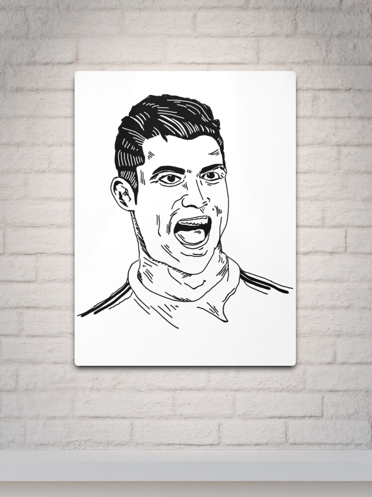 Ronaldo portrait pen line sketch by ariecool, ronaldo sketch HD phone  wallpaper | Pxfuel