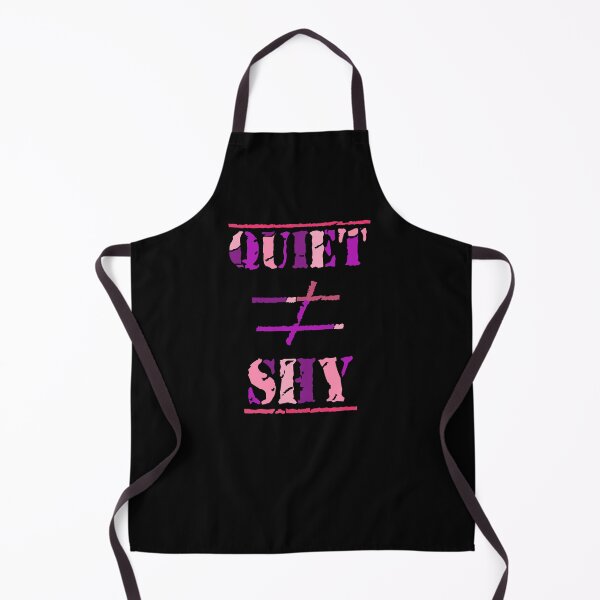 Item preview, Quiet Does Not Equal Shy. Quote for Calm, Confident Introverts. (Purple and Pink on Black) designed and sold by ArtByLM.