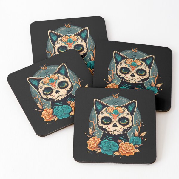 Item preview, Sugar skull cat designed and sold by klearz.