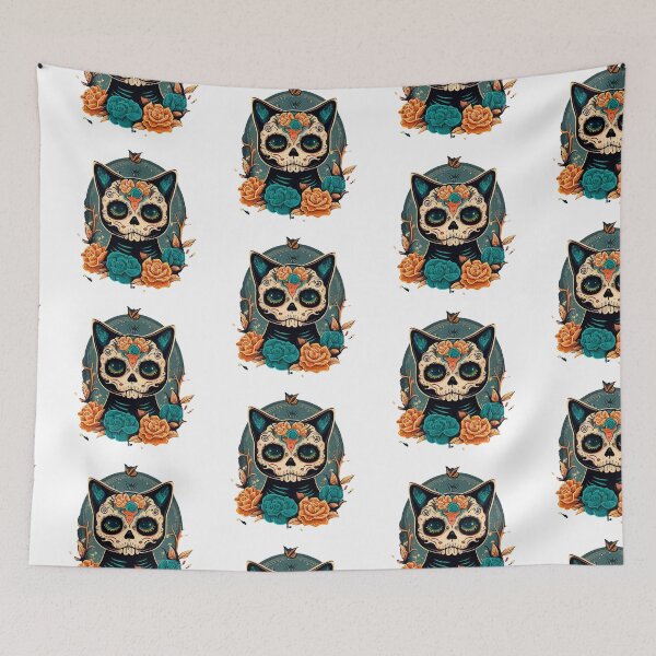 Item preview, Sugar skull cat designed and sold by klearz.