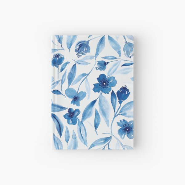 Prussian Floral Hardcover Journal
