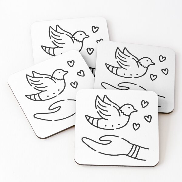 Item preview, Dove of peace black line illustration designed and sold by OM-lova.