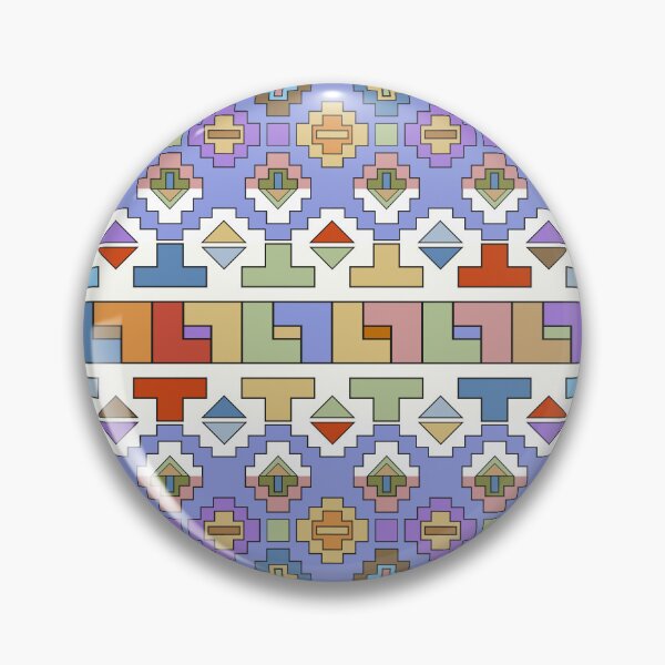 Item preview, Ndebele Style African Tribal Art Pattern designed and sold by worldways.