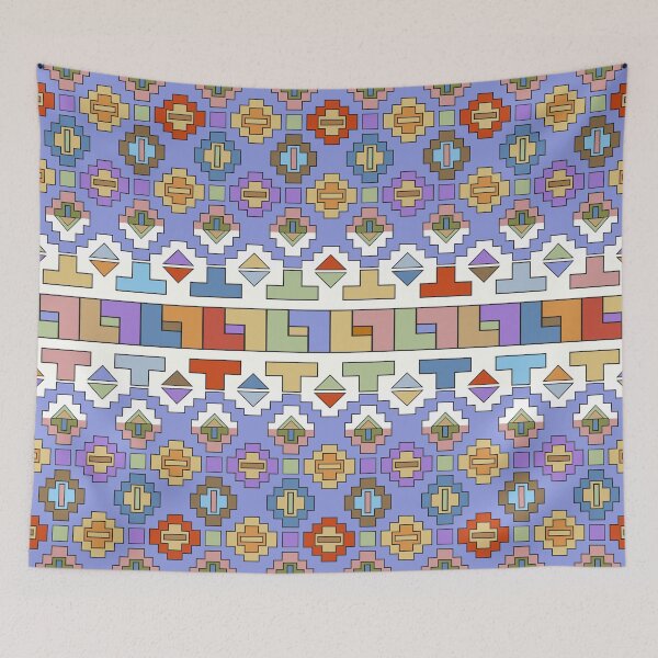Item preview, Ndebele Style African Tribal Art Pattern designed and sold by worldways.