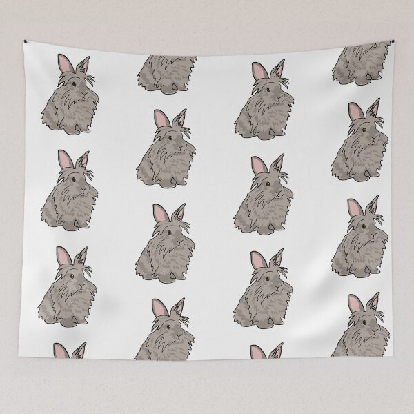 Item preview, Grey Lionhead rabbit designed and sold by bashfulbunnies.