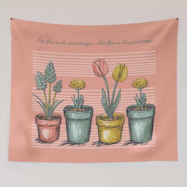 Aperçu de l'œuvre Fleurs de printemps en pots créée et vendue par ElephantShoe.