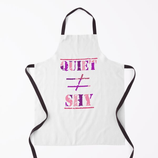 Item preview, Quiet Does Not Equal Shy. Quote for Calm, Confident Introverts. (Purple and Pink on White) designed and sold by ArtByLM.