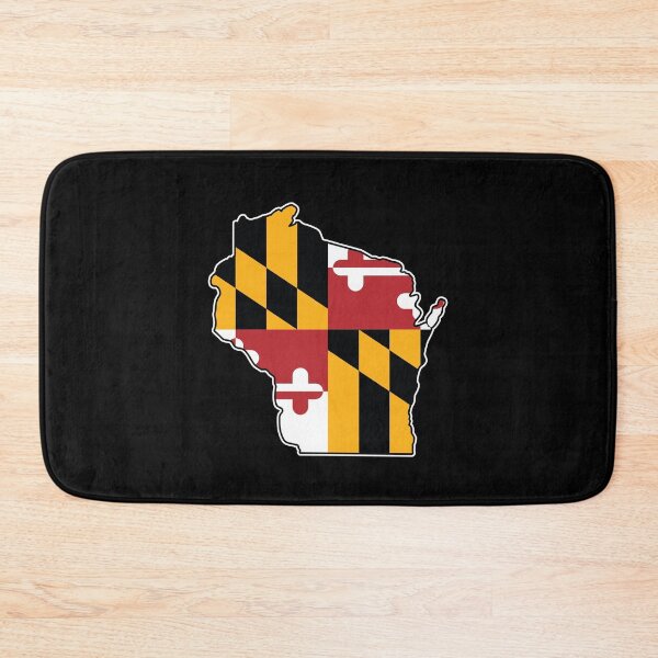 Item preview, Maryland Flag Wisconsin Map designed and sold by MarylandStyle.